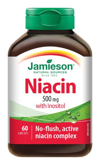 JAMIESON Niacín 500 mg s inozitolom 60 tabliet