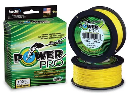 Power pro splietaná šnúra hi-vis yellow 135 m - priemer 0,19 mm nosnosť 13 kg