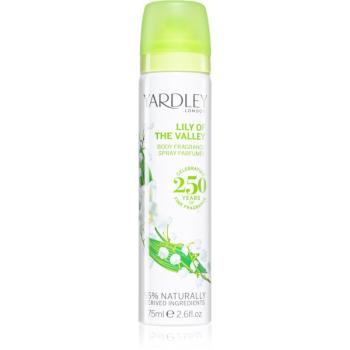 Yardley Lily Of The Valley telový sprej pre ženy 75 ml