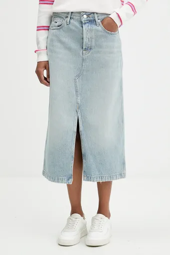 Rifľová sukňa Tommy Jeans