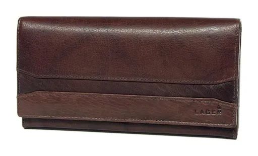 Dámska kožená peňaženka Lagen W-2025/M Brown