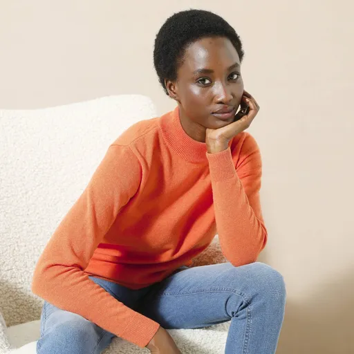 Pulóver so stojačikom, jahňacia vlna