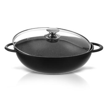 Orion Panvica WOK GRANDE 32 cm so sklenenou pokrievkou 