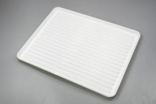 ALFA PLASTIK - Odkvapkávač na riad biely 50x40 cm, pláto