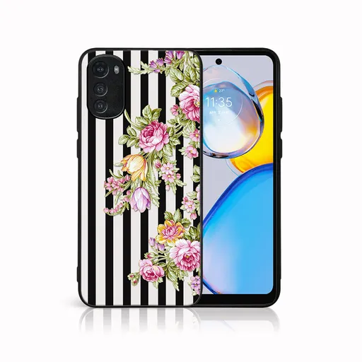 MY ART Ochranný kryt pre Motorola Moto E32 / E32s STRIPS (176)