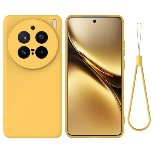 RUBBER Ochranný kryt pre Vivo X200 Pro 5G žltý