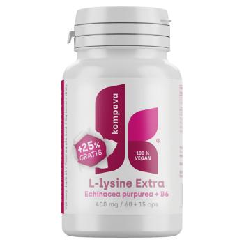 KOMPAVA L-lysine extra 400 mg 60 +15 kapsúl ZADARMO