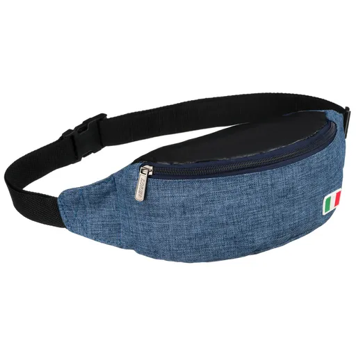 Modrá kapsička na nastaviteľnom remienku na zips