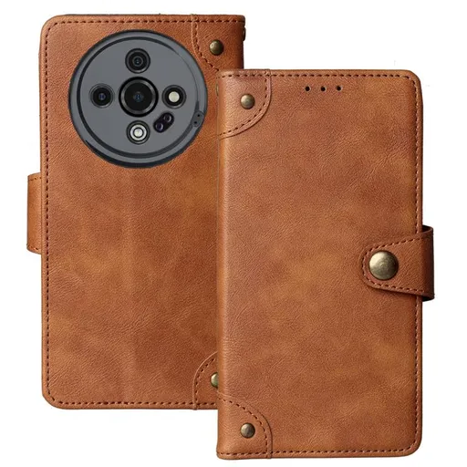 VINTAGE Peňaženkový obal Ulefone Armor X31 Pro 5G hnedý