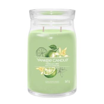 Yankee Candle Aromatická sviečka Signature sklo veľké Vanilla Lime 567 g