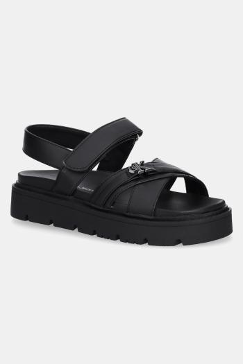 Detské sandále Calvin Klein Jeans čierna farba, V3A2-82044