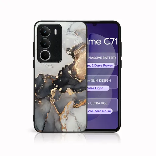 MY ART Ochranný kryt pre Realme C71 GREY MARBLE (140)