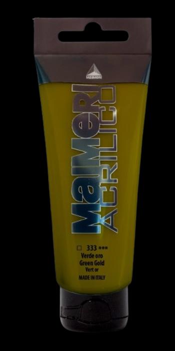 MAIMERI ACRILICO - Akrylové farby 333 - green gold, 0,2 L