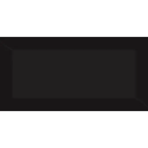 Obklad Fineza Fazzeto black 10x20 cm lesk MET93