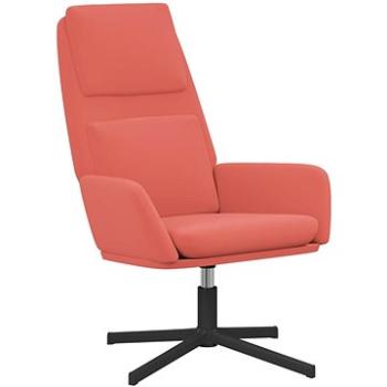 Relaxačné kreslo ružové zamat, 341344
