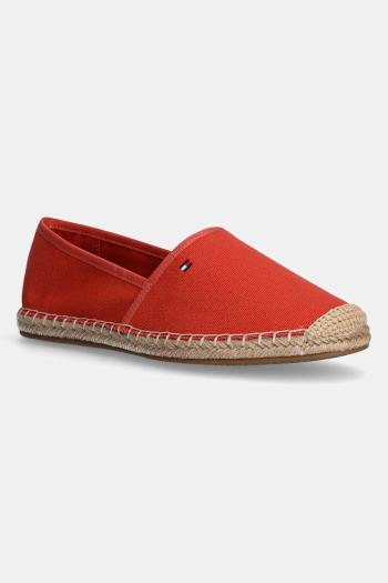 Espadrilky Tommy Hilfiger FLAG CANVAS ESPADRILLE oranžová farba, FW0FW08541