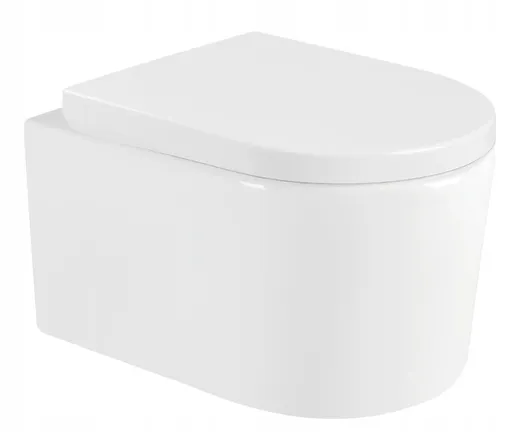 MEXEN/S - Sofia Závesná WC misa vrátane sedátka s pomalým trwarda, duroplast, biela 30540200