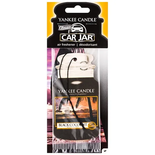 Yankee Candle Black Coconut vonná auto visačka 1 ks