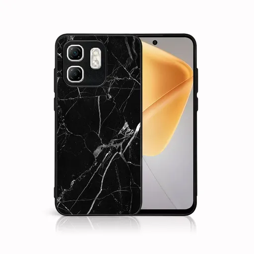 MY ART Ochranný kryt pre Infinix Hot 50i BLACK MARBLE (142)
