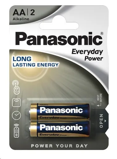 PANASONIC Alkalické batérie Everyday Power LR6EPS/2BP AA 1, 5V (Blister 2ks)