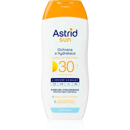 Astrid Sun mlieko na opaľovanie SPF 30 s vysokou UV ochranou 200 ml