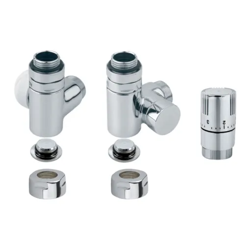 Termostatická sada ISAN uhlová ľavá chróm O39CUCL173