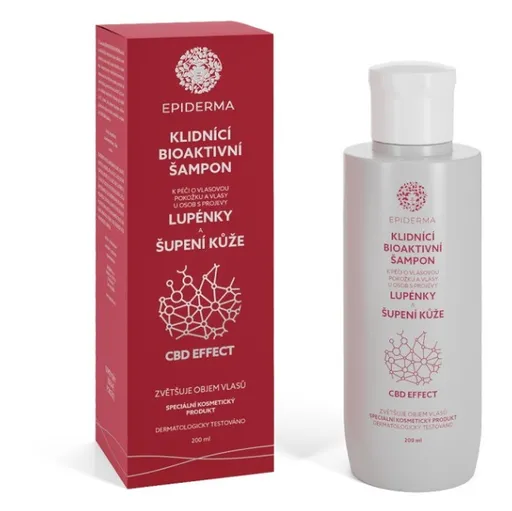 EPIDERMA Bioaktívny CBD šampón pri Lupienke 200 ml