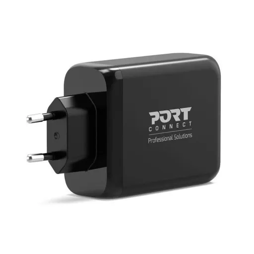PORT sieťová nabíjačka pre USB-C a USB-A, 120 W, čierna