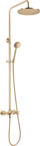 DEANTE - Temisto mosadz - Sprchový stĺp, so sprchovou batériou NAC_M4QT