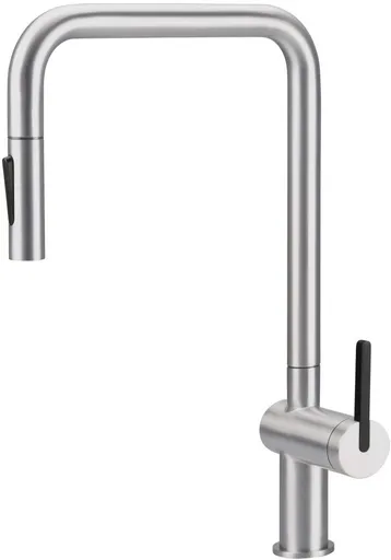 DEANTE - Oceľová kuchynská batéria Momi, s výsuvnou hubicou BKM_F73N