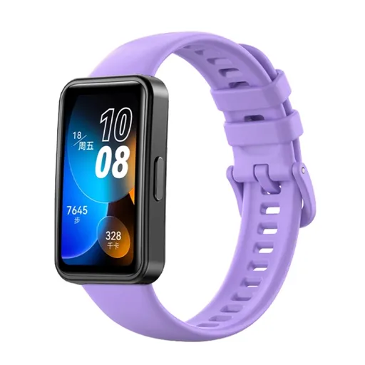 SILICONE Remienok pre Huawei Band 8 fialový