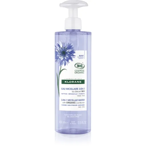 Klorane Cornflower micelárna voda 3v1 400 ml