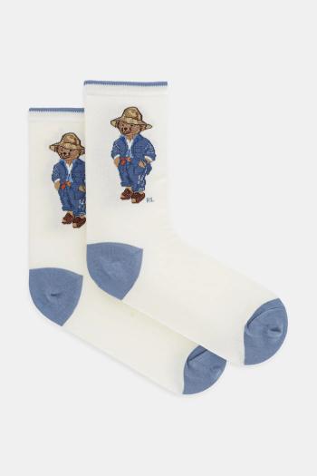 Ponožky Polo Ralph Lauren dámske, béžová farba, 455968666