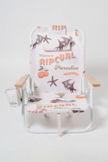 Plážová stolička SunnyLife Welcome to Paradise Chalk x Rip Curl béžová farba