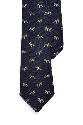 Hodvábna kravata Polo Ralph Lauren tmavomodrá farba, 712971855