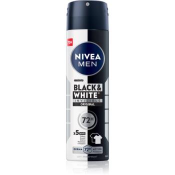 Nivea Men Invisible Black & White antiperspirant v spreji pre mužov 150 ml