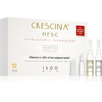 Crescina Transdermic 1300 Re-Growth and Anti-Hair Loss starostlivosť pre podporu rastu a proti vypadávaniu vlasov pre mužov 20x3,5 ml