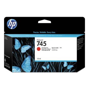 HP 745 F9K00A chromatická červená (chromatic red) originálna cartridge