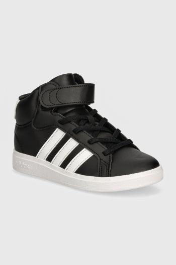 Detské tenisky adidas GRAND COURT MID čierna farba, IE3863