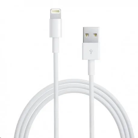 APPLE USB kábel s lightning konetorom - biely (bulk balenie) 1m