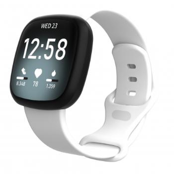 BStrap Silicone (Large) remienok na Fitbit Versa 3, white (SFI013C02)