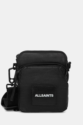 Kožená taška AllSaints FALCON čierna farba, M165XB