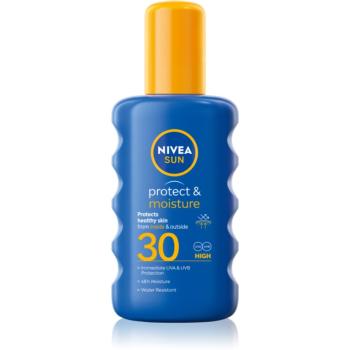 Nivea Sun Protect & Moisture hydratačný sprej na opaľovanie SPF 30 200 ml