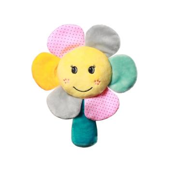 BabyOno Have Fun Velour Rattle csörgő Rainbow Flower 1 db