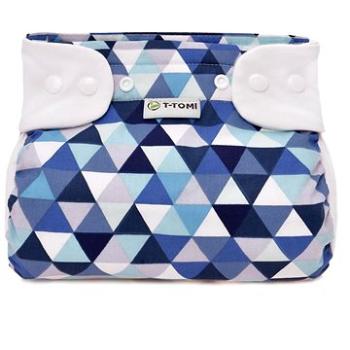 T-TOMI ortopedické abdukčné nohavičky – patentky, Blue Triangles (5 – 9 kg) (8594166547650)