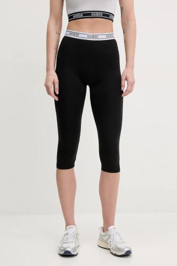 Legíny Guess ALINE dámske, čierna farba, s potlačou, V5GB14 KCSA2