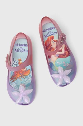 Detské balerínky Melissa ULTRAGIRL LITTLE, x Disney fialová farba