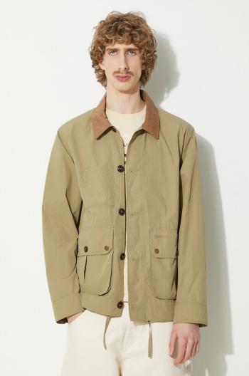 Bunda Barbour Denby Casual pánska, zelená farba, prechodná, MCA0965