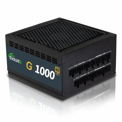 EVOLVEO G1000 PCIe 5.0, zdroj 1000W, ATX 3.0, 80+ GOLD, aPFC, 140mm ventilátor, retail, záruka 3 roky
