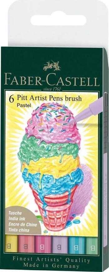 Faber Castell 82.2929 Sada štetcových pier Pastel 6 ks